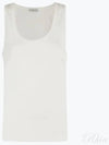 Women's Embroidered Logo Sleeveless White - MONCLER - BALAAN 2