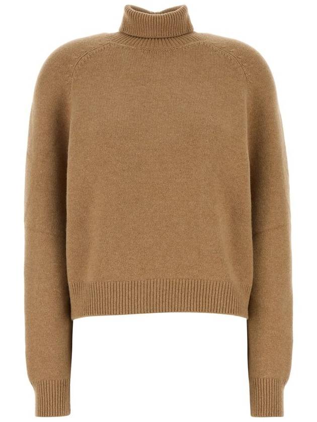 Pullover Cashmere Turtleneck Beige - FENDI - BALAAN 2