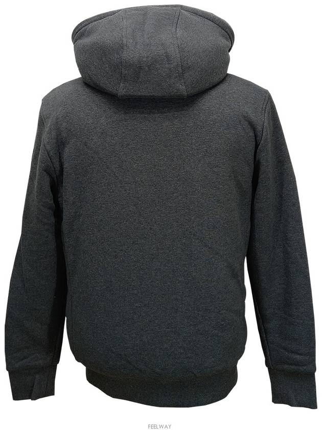 Classic Bunny Zip Up Hoodie White Lining Charcoal - MOOSE KNUCKLES - BALAAN 4