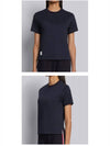 Logo Patch Lightweight Jersey Relaxed Fit Short Sleeve T-Shirt Navy - THOM BROWNE - BALAAN 5