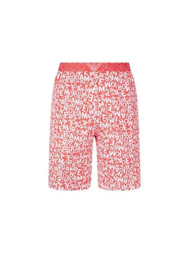 UNDERWEAR Men s Logo Pattern Banding Lounge Shorts Red 270815 - EMPORIO ARMANI - BALAAN 1