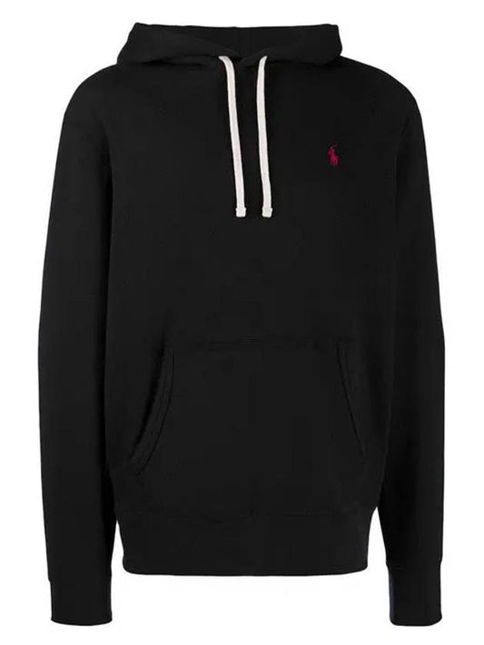 Embroidered Logo Pony Hoodie Black - POLO RALPH LAUREN - BALAAN 2