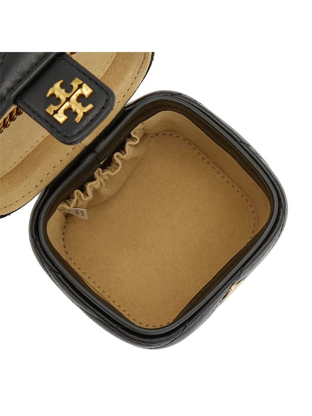 Kira Chevron Mini Vanity Cross Bag Black - TORY BURCH - BALAAN 6