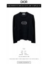 Couture Embroidered Cashmere Jersey Knit Top Black - DIOR - BALAAN 3