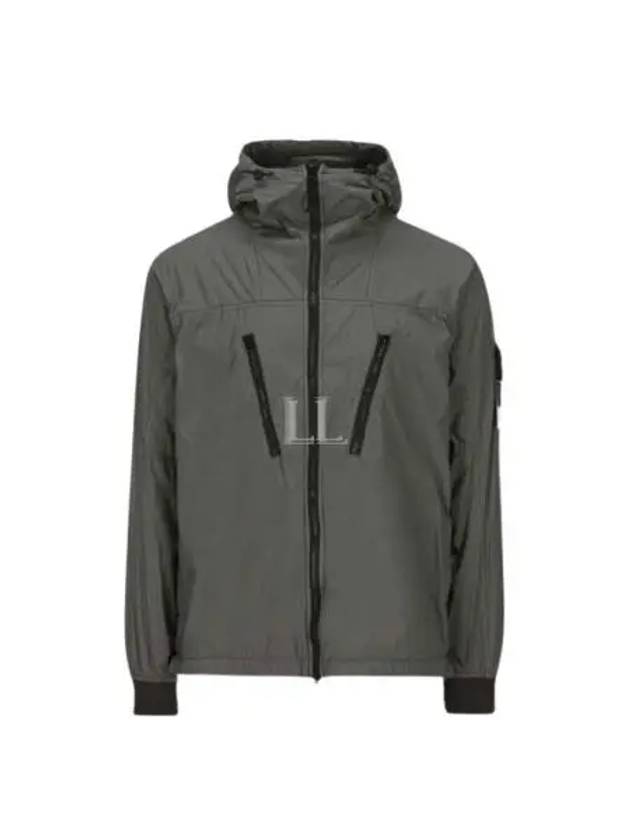 Skin Touch Nylon TC Hooded Jacket Musk Green - STONE ISLAND - BALAAN 2