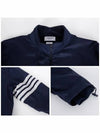 4 Bar Stripe Ripstop Zip-up Jacket Blue - THOM BROWNE - BALAAN 6