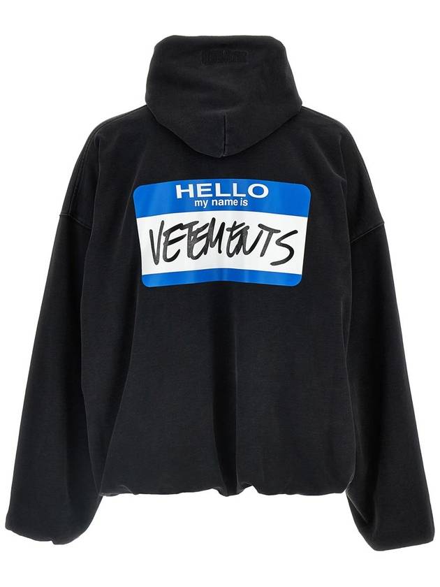 Vetements 'My Name Sticker' Hoodie - VETEMENTS - BALAAN 2