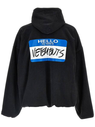 Vetements 'My Name Sticker' Hoodie - VETEMENTS - BALAAN 2