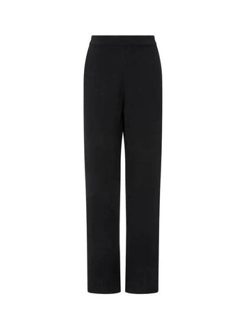 Unisex Recycled Cashmere Loose Track Pants Black - PANGAIA - BALAAN 1