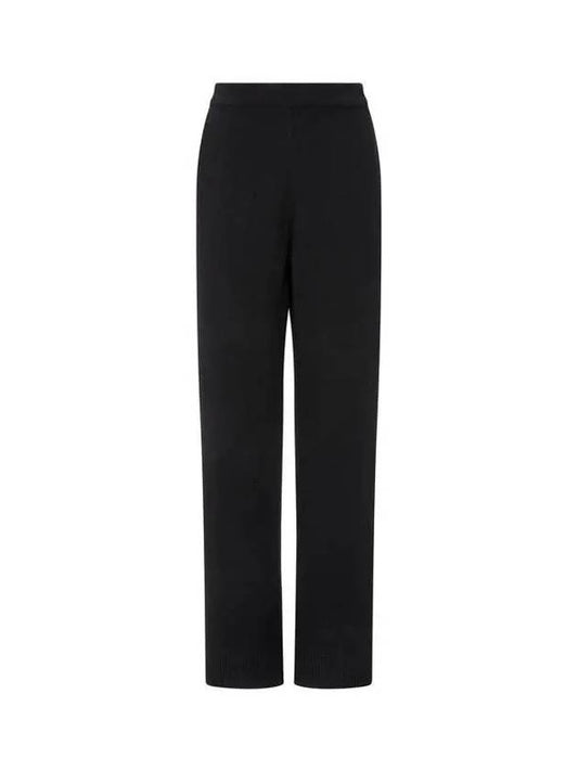 Unisex Recycled Cashmere Loose Track Pants Black - PANGAIA - BALAAN 1