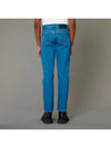 straight fit denim mid washed jeans - AMI - BALAAN 4