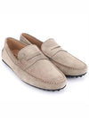 City Gommino Leather Driving Shoes Beige - TOD'S - BALAAN 3