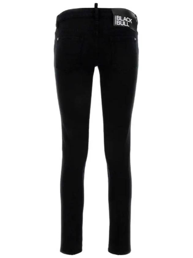 Jennifer Cropped Skinny Jeans Black - DSQUARED2 - BALAAN 3