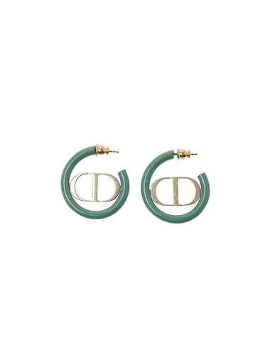 30 Montaigne Earrings Ethereal Green Lacquer - DIOR - BALAAN 1