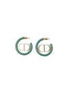 30 Montaigne Earrings Ethereal Green Lacquer - DIOR - BALAAN 2