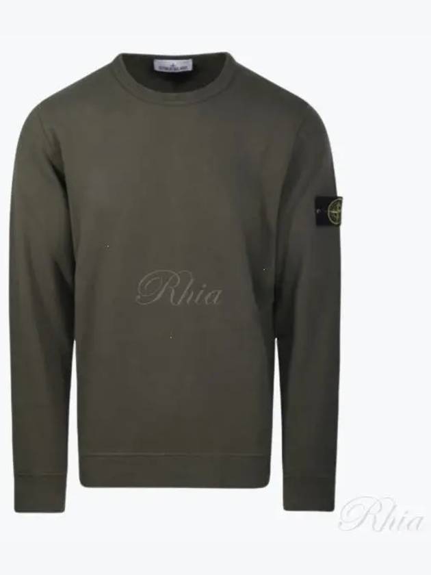 Wappen Patch Crew Neck Cotton Sweatshirt Musk Green - STONE ISLAND - BALAAN 2