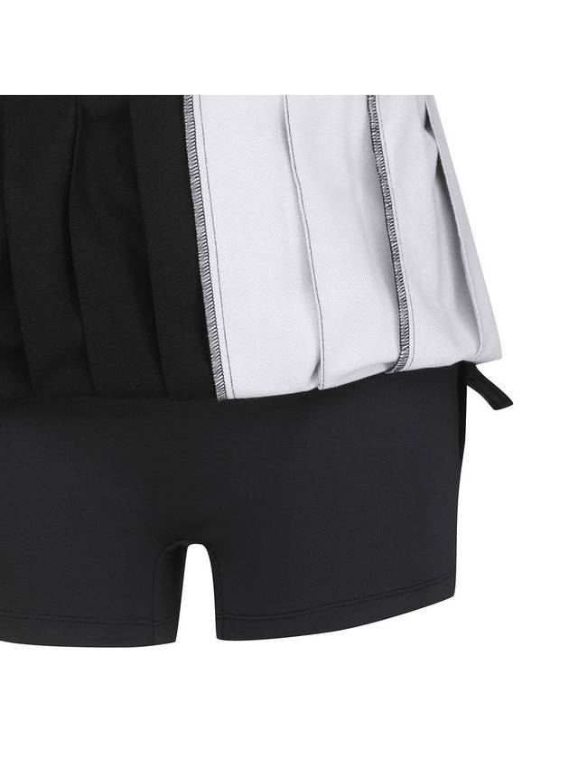 Official W CHECK PATTERN PLEATS SQ BK - ANEWGOLF - BALAAN 9