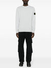 Garment Dyed Malfile Crewneck Sweatshirt Sky Blue - STONE ISLAND - BALAAN 5