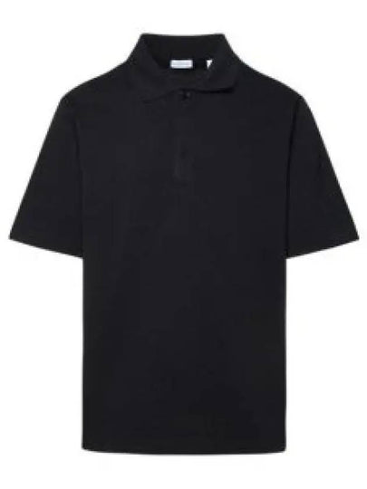 Striped Cuff Polo Shirt Black - BURBERRY - BALAAN 2