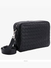 Intrecciato Camera Medium Cross Bag Black - BOTTEGA VENETA - BALAAN 6