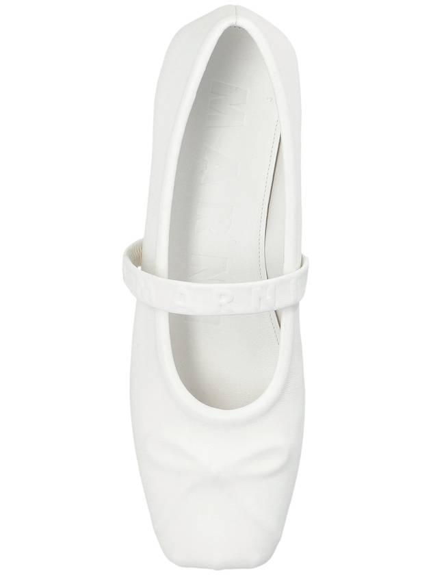 Marni Leather Ballet Flats, Women's, White - MARNI - BALAAN 6