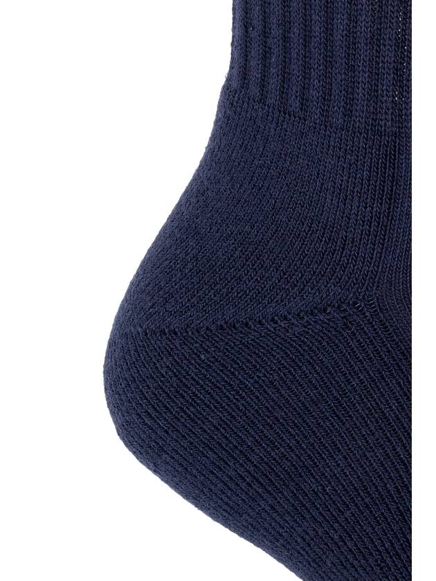 Sporty & Rich Ribbed Socks, Women's, Navy Blue - SPORTY & RICH - BALAAN 4