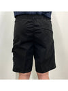 Compass Badge Bermuda Shorts Black - STONE ISLAND - BALAAN 6