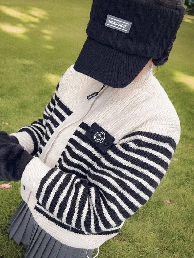 Duck down balance knit jumper IVORY - MONBIRDIE GOLF - BALAAN 3