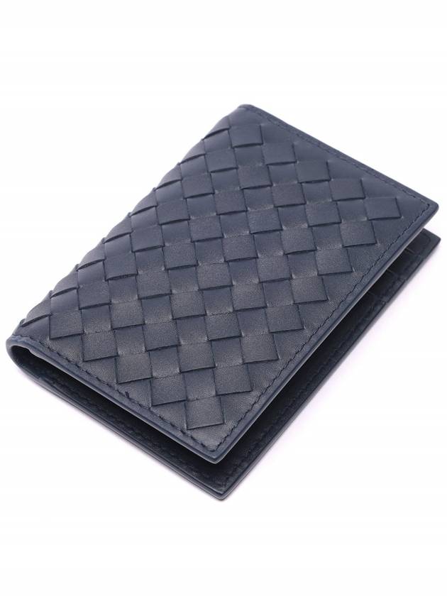 Intrecciato Card Wallet Navy - BOTTEGA VENETA - BALAAN 6