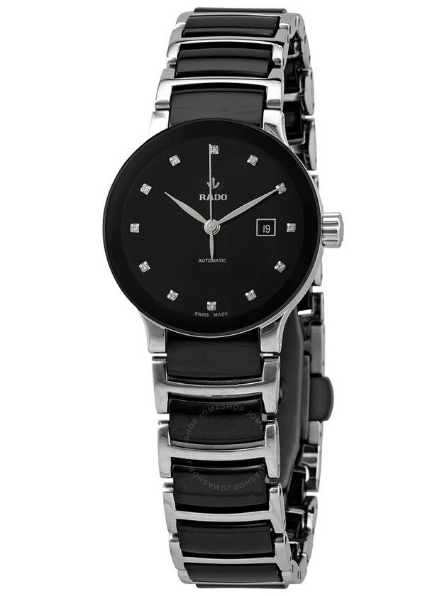 Rado Centrix Automatic Diamond Black Dial Ladies Watch R30009752 - RADO - BALAAN 1