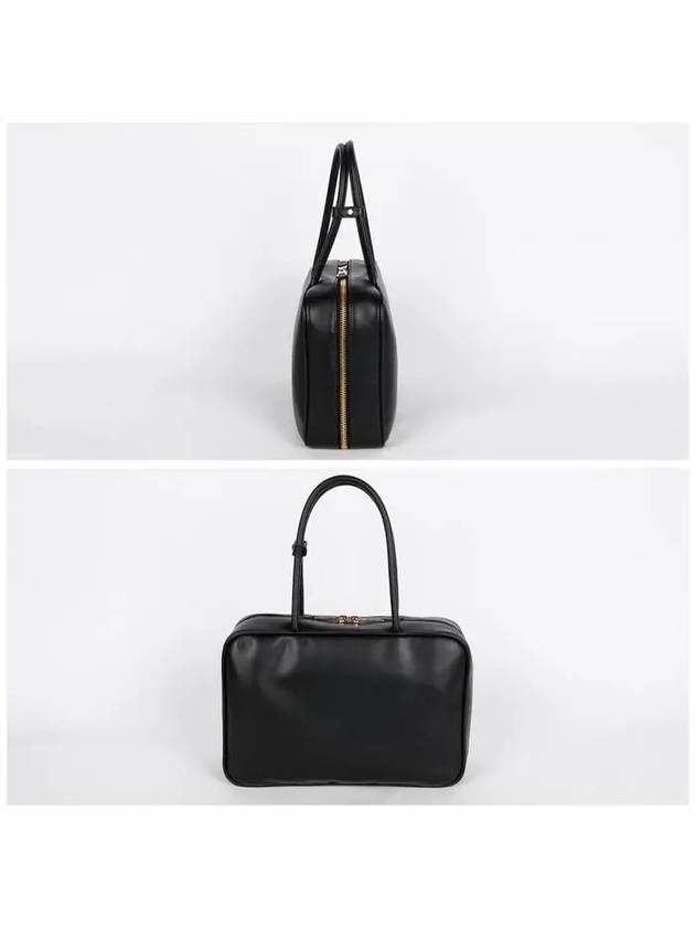 Leather Beau Tote Bag Black - MIU MIU - BALAAN 4