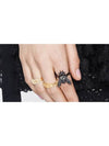 Petit CD Logo Ring Set Gold - DIOR - BALAAN 4