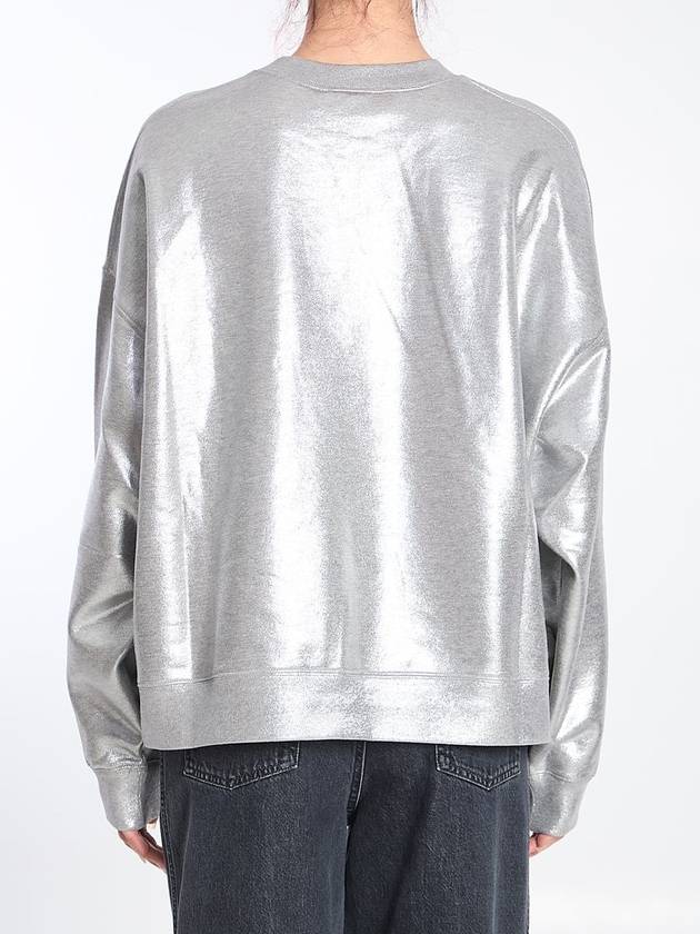 Printed Cotton Jersey Sweatshirt Silver - GUCCI - BALAAN 5