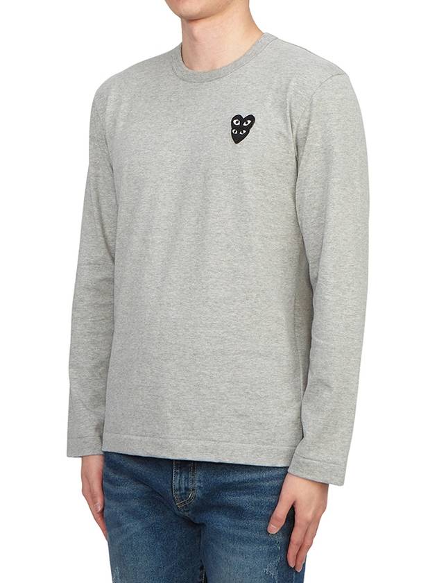 Double Heart Men's Long Sleeve T-Shirt AZ T300 051 1 - COMME DES GARCONS - BALAAN 3