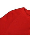 Round red knit long sleeve t-shirt - IKALOOOK - BALAAN 5