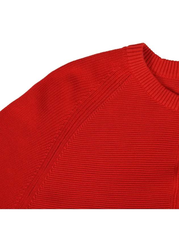 Round red knit long sleeve t-shirt - IKALOOOK - BALAAN 5