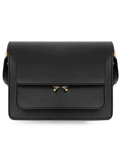 Trunk Medium Calfskin Shoulder Bag Black - MARNI - BALAAN 2