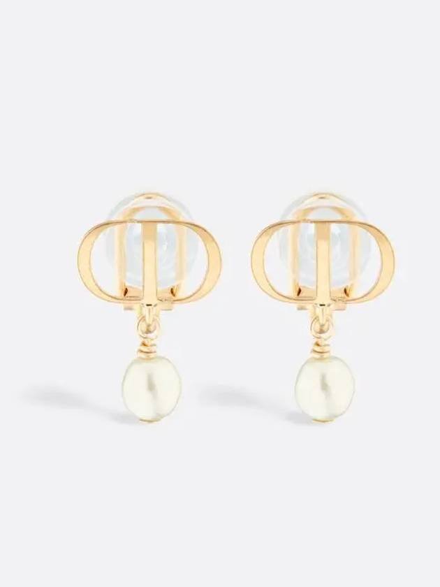 Petit CD Clip On Pearl Earrings Gold - DIOR - BALAAN 1