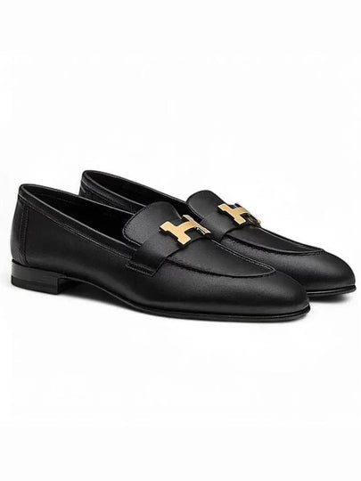 Paris Goatskin Loafers Permabrass Noir - HERMES - BALAAN 2