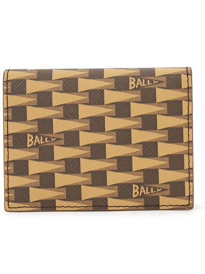 Pennant Bi-Fold Half Wallet Brown - BALLY - BALAAN 2