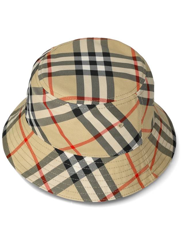 Kids Check Bucket Hat Beige - BURBERRY - BALAAN 2