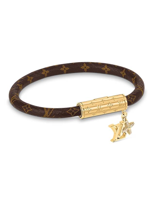 LV Push Monogram Bracelet Brown - LOUIS VUITTON - BALAAN 3