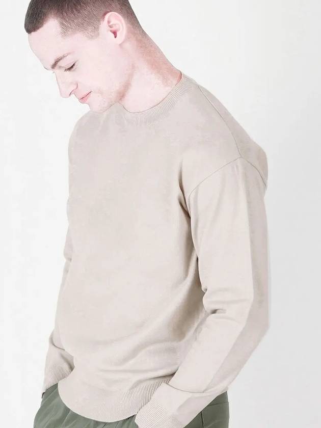 Heavy Basic Round Knit Beige - CHANCE'S NOI - BALAAN 3