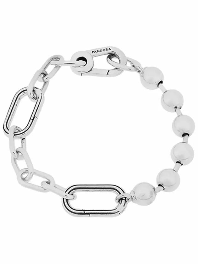 Me Metal Bead Chain Bracelet Silver - PANDORA - BALAAN 4