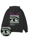 Of the Eye Vivid Pink Overfit Hoodie Black - MONSTER REPUBLIC - BALAAN 4