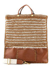 Crochet Flat Shopper Tote Bag Brown - VALENTINO - BALAAN.