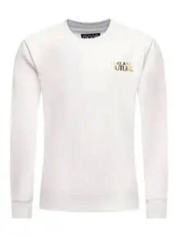 Logo Print Sweatshirt White - VERSACE - BALAAN 1