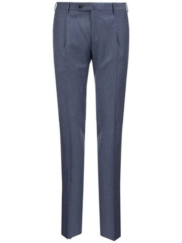 Super Slim Pied de poule Wool Trousers - PT TORINO - BALAAN 1