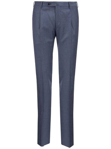 Super Slim Pied de poule Wool Trousers - PT TORINO - BALAAN 1