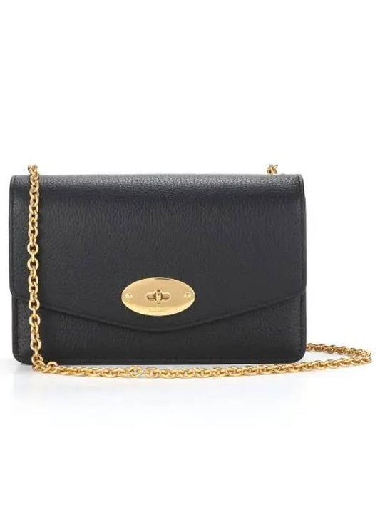 Darley Small Classic Chain Shoulder Bag Black - MULBERRY - BALAAN 2